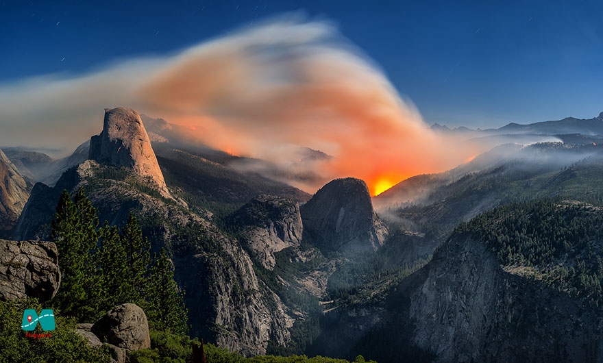 لذت بردن از پیاده روی در پارک ملی یاسمیت (Yosemite National Park)، آمریکا