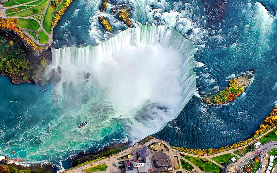 21) آبشار نیاگارا، کانادا، ایالات متحده (Niagara Falls, Canada, United States)