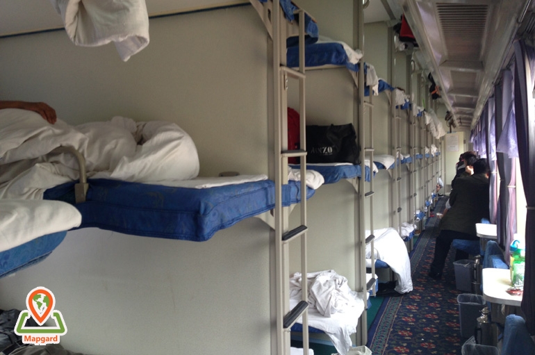 استفاده از قطار دارای جای خواب