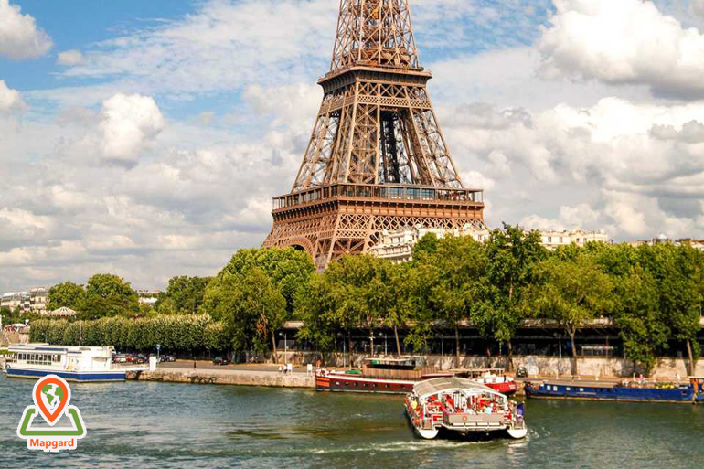 راه‌های دسترسی به برج ایفل (Eiffel Tower)-قایق
