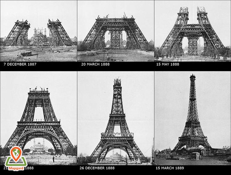 مراحل ساخت برج ایفل (Eiffel Tower)