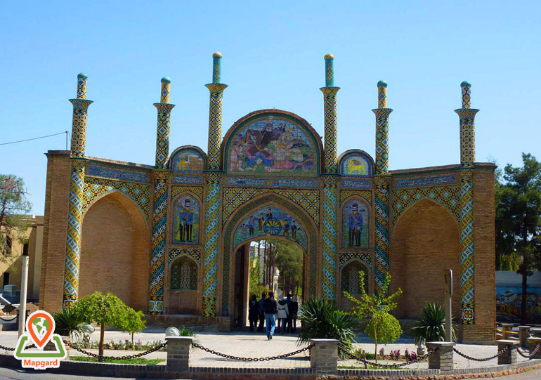 نمای شمالی دروازه ارگ سمنان