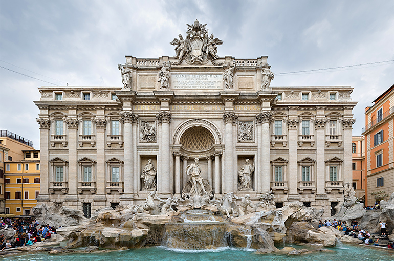 13) فواره تروی (Trevi Fountain)