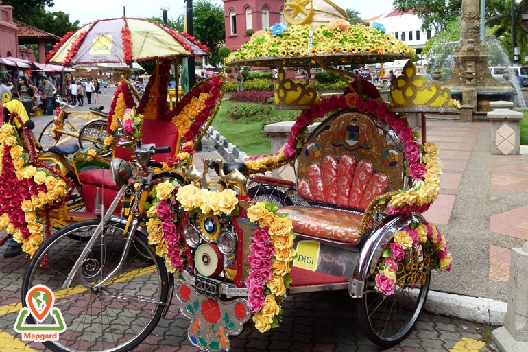 تریشا سواری (Trishaw) در ملاکا