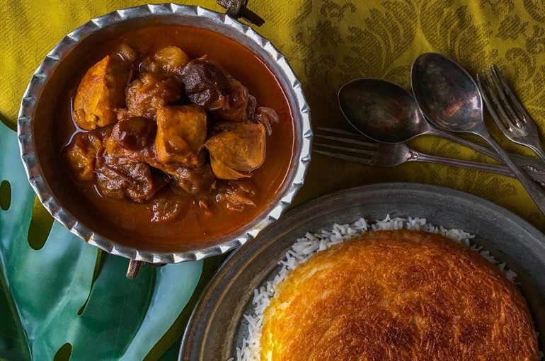 خورش به آلو یزدی