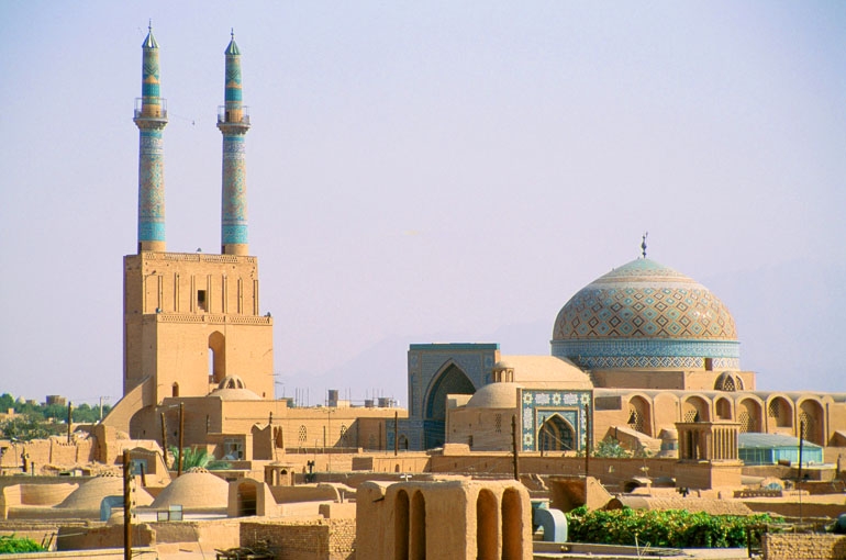 مسجد جامع کبیر یزد | خانه بلندترین مناره های جهان
