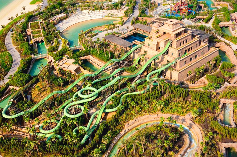 پارک آبی آکواونچر (Aquaventure) آتلانتیس دبی | طولانی ترین سرسره آبی جهان